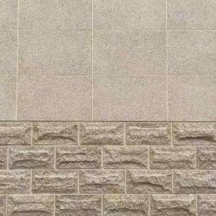 防城港 黄金麻自然面蘑菇石配荔枝面干挂