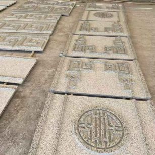 防城港 白麻花岗岩外墙立面雕刻板