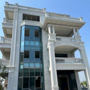 防城港 白麻花岗岩别墅外墙干挂效果展示