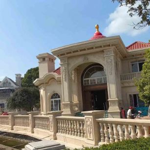 防城港 黄金麻花岗岩欧式别墅