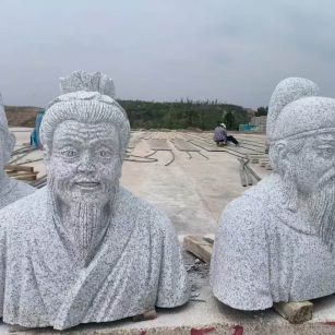 防城港 白麻花岗岩石材人物立体雕刻