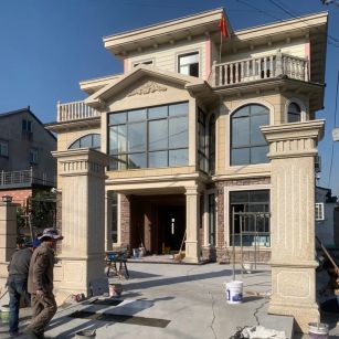 防城港 黄金麻花岗岩荔枝面别墅外墙干挂私家专属