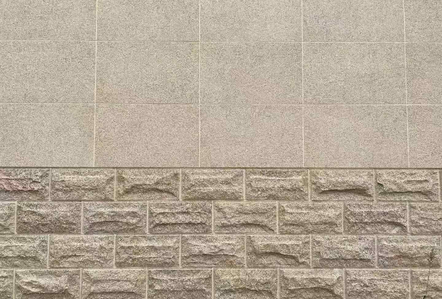 防城港 黄金麻自然面蘑菇石配荔枝面干挂