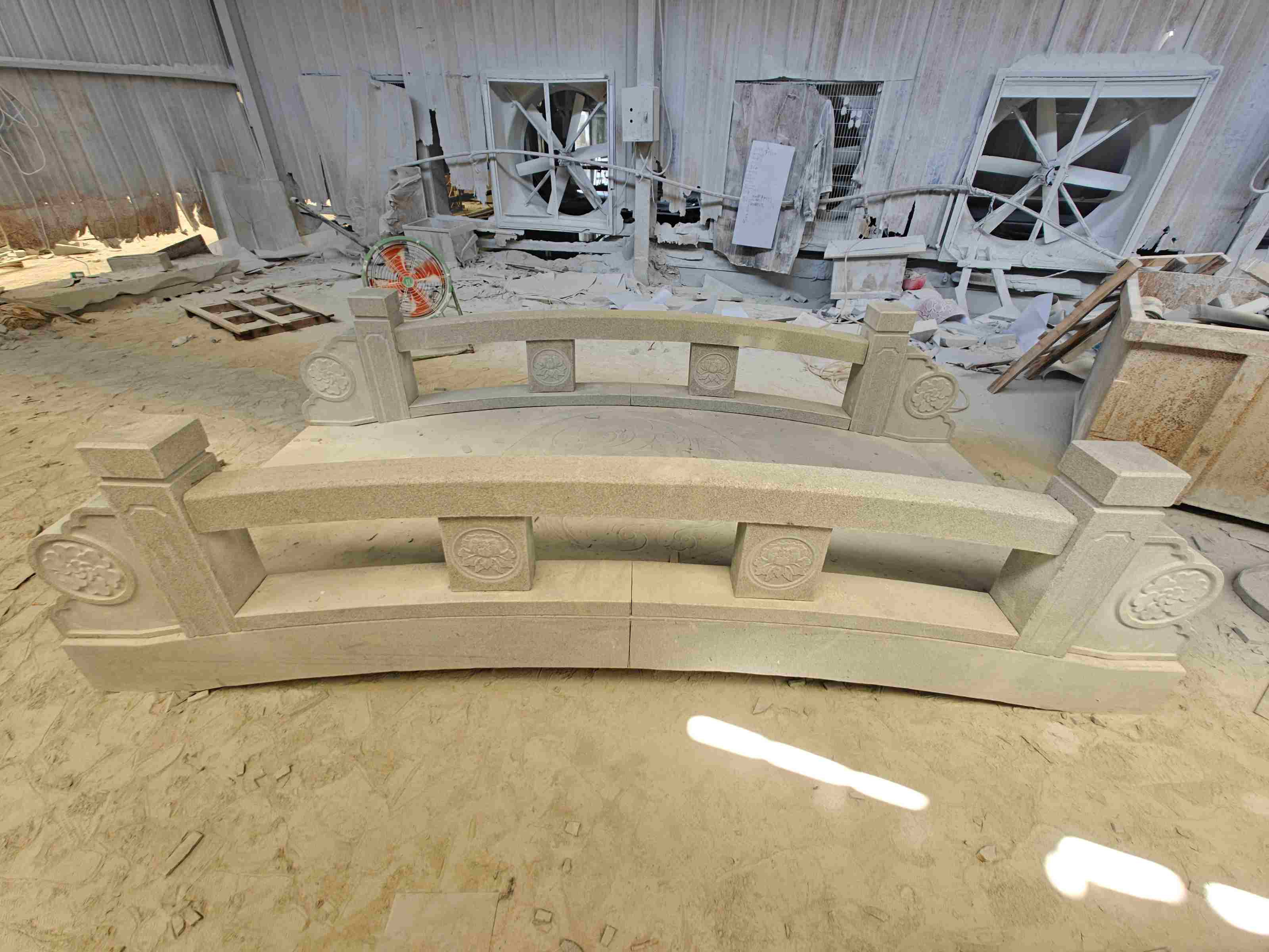 防城港 芝麻灰花岗岩异形加工-拱桥，石桥