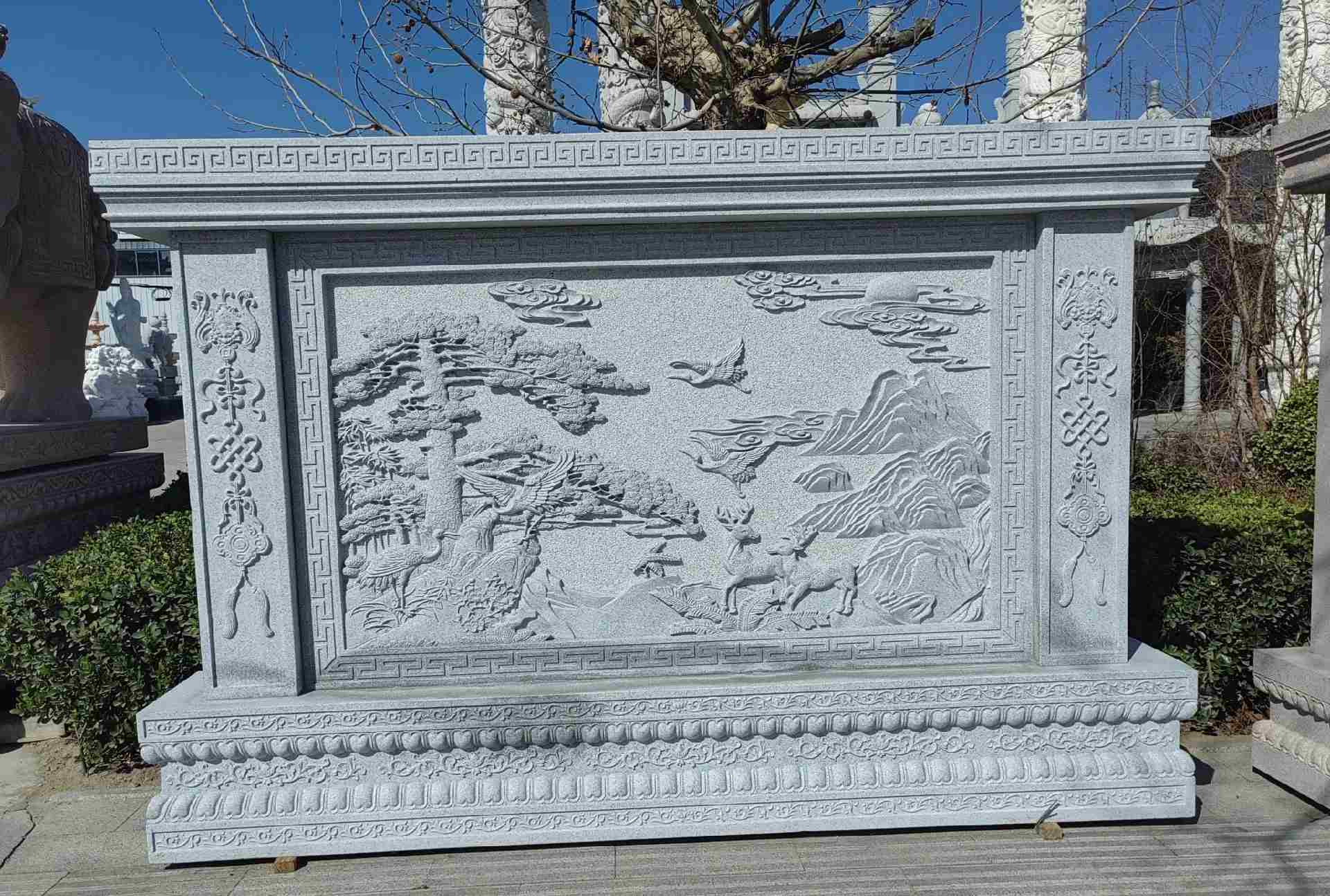 防城港 芝麻白大型照壁，屏风，影壁