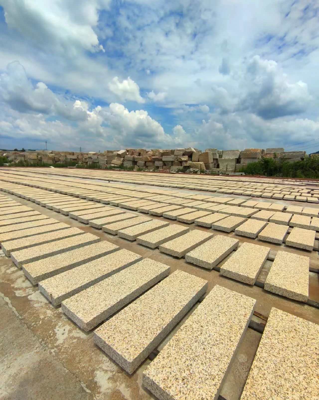 防城港 黄金麻花岗岩荔枝面地铺石防护中