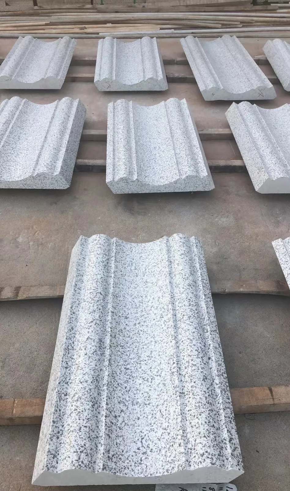 防城港 白麻花岗岩光面别墅线条